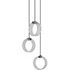 Image de Osram Decor Circle Suspension décorative 3 ampoules PL 20 W 1300 lm 3000 K/4200 K/6500 K Blanc chaud/blanc froid/lumière du jour Interrupteur Click-CCT IP20 Plastique Noir LED non remplaçable