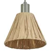 Image de Osram Suspension Decor Raffia vert/marron en raphia et métal, E27, 200 mm de diamètre, abat-jour en matériau recyclé, durable grâce à une source de lumière remplaçable, montage facile