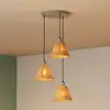 Image de Suspension OSRAM Decor Raffia, à 3 lampes rondes, raphia, naturel