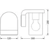 Image de Applique d'extérieur OSRAM ENDURA CLASSIC CASCADE, verre transparent, IP44