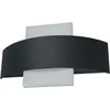 Image de Osram ENDURA Style Shield Square luminaires extérieurs LED avec émission de lumière en haut et en bas en gris foncé en aluminium, protection IP44, pour façades/entrées
