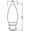 Image de Ampoule LED OSRAM, B22d, 1,8 W, mat, 2 700 K