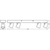 Image de Plafonnier LED OSRAM NEPTUNE, CLICK-SELECT, 4 spots, blanc