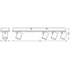 Image de Spot LED OSRAM MARS CLICK-SELECT, 4 spots, noir