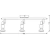 Image de Spot pour plafond OSRAM, argent, métal à 3 lampes GU10-LED 2 700 K