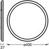 Image de OSRAM SMART+ WiFi ORBIS ULTRA SLIM BACKLIGHT blanc Ø40cm RGBW