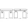 Image de Spot pour plafond OSRAM OCTAGON PLATE, noir, à 4 lampes GU10-LED 927