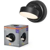 Image de Osram Nightlux Round veilleuse noire LED mobile dimmable, 3000 K, batterie USB, magnétique, comme veilleuse ou éclairage d’appoint pour couloir, chambre, étagère
