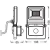Image de Projecteur d'extérieur OSRAM ENDURA FLOOD, blanc, capteur 20 W 830 IP44