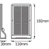 Image de Applique murale extérieure solaire à LED OSRAM DOORLED, argent Capteur IP44