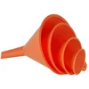 Image de Set 4 entonnoirs Pressol plastique d.50-75-100-120mm orange