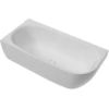 Image de Hoesch iSENSI Monobloc Baignoire d'angle 170x75 cm, gauche, 1 trop- + vidange, chrome, blanc