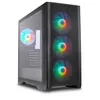 Image de Silentware Air 1000 Black Boîtier PC Midi Tower, Maille métallique, fenêtre latérale en Verre trempé, 4 Ventilateurs 120mm A-RGB préinstallés, radiateurs 360mm, Carte mère E-ATX/ATX/mATX/ITX, USB