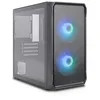Image de Silentware Air 10 Black Boîtier PC mATX Compact, façade métallique en Maille, fenêtre latérale en Verre trempé, 2X 140mm Ventilateurs ARGB, GPU jusqu'à 340mm, radiateurs 240mm, Alimentation ATX, Noir