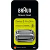 Image de Braun Tête De Rechange ORIGINALE Pour Rasoir Electrique A Barbe Pour Hommes, Pièce De Remplacement Compatible Avec Series 3 ProSkin, Argent, 32S