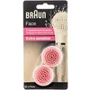 Image de BRAUN Appareil de Nettoyage Face Brosse Exfoliante pour Nettoyer les Pores en Profondeur - Lot de 2 Brosses de Remplacement