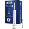 Image de Oral-B Smart 4 Brosse Ã  Dents Ã lectrique Rechargeable Avec 1 Manche Connecté Bluetooth Et 2 Brossettes, 5 Modes Dont Blancheur, Douceur Et Soin Des Gencives