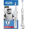 Image de Oral-B Junior, Brosse À Dents Électrique Rechargeable, Souple pour Voyage, Manche Et Brossette, Enfant à Partir De 6 Ans, Brossage En Douceur, Édition Star Wars, Blanc