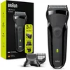Image de Braun Series 3 Shave&Style 300BT Rasoir Électrique Homme 3-en-1, Sans Fil, Avec Tondeuse, Pour Raser, Tondre, Définir Les Contours, Pour Les Barbes Longues Et De 3 Jours, Noir