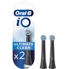 Image de Oral-B iO Ultimate Clean, Embout, Pack de 2 Brossettes de Rechange, pour Brosse à Dents Électrique Jusqu’à 100% d’élimination de la Plaque Dentaire, Noir