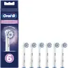 Image de Oral-B Sensitive Clean Lot de 6 têtes de brosse à dents électrique avec technologie Clean & Care Poils extra doux pour enlever doucement la plaque dentaire Blanc