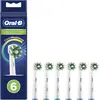 Image de Oral-B Cross Action Lot de 6 têtes de brosse à dents électrique avec technologie CleanMaximiser, poils coudés pour un retrait plus profond de la plaque dentaire Blanc