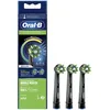 Image de Oral-B CrossAction Lot de 3 têtes de brosses de rechange, pour brosse à dents électrique, avec technologie CleanMaximiser, noires