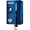 Image de Oral-B Pro 3 3000 Brosse À Dents Électrique Rechargeable Avec 1 Manche Capteur De Pression Et 1 Brossette , Noir, Élimine Jusqu’À 100 % De Plaque Dentaire