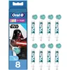 Image de Oral-B Kids, Pack de 8 Brossettes De Rechange Embout Pour Brosse À Dents Électrique Format Spécial Boîte Aux Lettres, Enfant à Partir De 3 Ans, Brossage En Douceur, Édition Star Wars, Darth Vader