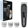 Image de Braun Body Groomer 3 Tondeuse Pour Le Corps, Avec Sabot Pour Zones Sensibles, BG3350, Noir/Gris,