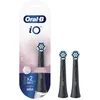 Image de Oral-B iO Lot de 2 brossettes de nettoyage en douceur pour brosse à dents électrique Oral-B - Noir