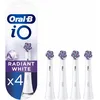 Image de Oral-B iO Radiant White Brossettes Blanches De Rechange, Des Pétales De Polissage Pour Un Nettoyage Blancheur, Éliminant Les Taches, Compatibles Avec Les Brosses Électriques Magnétiques, 4 Têtes