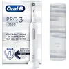 Image de Oral-B Pro 3500 Brosse À Dents Électrique Blanche, Un Capteur De Pression Pour Protéger Les Gencives Sensibles, Des Accessoires, 1 Brossette Ronde, 1 Étui De Voyage, Conçue par Braun