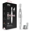 Image de Braun Tondeuse Pour Sourcils, Pour Femmes, Épilation Du Visage, Stylisation Et Mise En Forme, Outil De Définition Des Contours, Mini-Tondeuse Pour Tondre Les Poils, FG1106