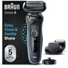 Image de BRAUN Rasoir Electrique Homme Series 5 51-M4500cs, Etanche, 3 Lames Flexibles Pour Raser Doucement Le Visage et La Barbe, Coffret De Rasage Avec Tondeuse A Barbe Et Brosse De Nettoyage