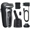Image de Braun Series 7 71-S7200cc Rasoir électrique pour peau sèche et humide avec système SmartCare Center et tondeuse de précision, batterie, sans fil, avec film, argenté