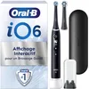 Image de Oral-B Brosse à Dents Electrique iO 6, 2 Brossettes de Rechange, Noire