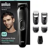 Image de Braun Tondeuse Tout-En-Un Series 3 MGK3410, 6-En-1, Kit Styling Pour Hommes, Barbe, Visage, Cheveux Et D’Autres Zones, Lame Ultra Affûtée Pour Rasage De Précision, Tête Et Sabots Lavables