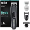 Image de Braun Tondeuse Electrique Series 5 5340, Pour Homme, Corps, Torse, Aisselles, Aine, Parties Intimes Et Sensibles, Stylisation, Sabots Pour Longueurs 3-11 mm, SkinShield, Rasage Rapide Et Doux