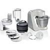 Image de Bosch MUM58L20 Robot pâtissier   Machine puissante 1000 W pour cuisine et pâtisserie   7 vitesses + turbo   Bol en acier inoxydable 3,9 L   Avec accessoires   Couleur gris minéral/argent