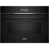 Image de Siemens CM776GKB1 iQ700 Einbaukompaktbackofen mit Mikrowellenfunktion, 900 W, 59,4 cm breit, 45 L, 4D Heißluft, Grill, Kindersicherung, Home Connect, coolStart, schwarz