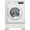 Image de Siemens WI14W443 iQ700 Machine à laver encastrable, chargement frontal, capacité de 8 kg, 1400 tr/min, speedPack L, écran LED, timeLight, blanc, 60 cm
