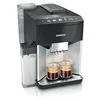 Image de Siemens Machine à café EQ500 intégrale TQ513D01, nombreuses spécialités de café, mousseur à lait, réservoir à lait intégré, nettoyage automatique à la vapeur, 1500 W, argenté/noir laqué