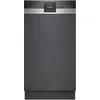 Image de Siemens SR55ZS10ME iQ500 Lave-vaisselle intelligent partiellement intégré, 45 cm de large, tiroir à couverts, acier inoxydable, séchage zeolite, extra silencieux, aquaStop, programme court varioSpeed
