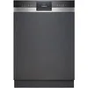 Image de Siemens SN53ES22CE, Stiftung Warentest GUT (2,2)*, iQ300, lave-vaisselle intelligent partiellement intégré 60 cm, fabriqué en Allemagne, tiroir à couverts, varioSpeed Plus, paniers flexibles