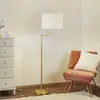 Image de Knapstein Lampadaire Lilian avec variateur LED, laiton mat