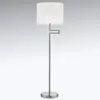 Image de Knapstein Lampadaire Lilian variateur LED, nickel mat/chromé