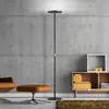 Image de Knapstein Lampe sur pied LED Aura, commande gestuelle, couleur nickel, hauteur 184 cm