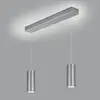 Image de Knapstein Suspension LED Helli up/down à 2 lampes nickel mat