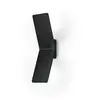 Image de Knapstein Applique murale LED Ada, noir, aluminium, à 2 lampes